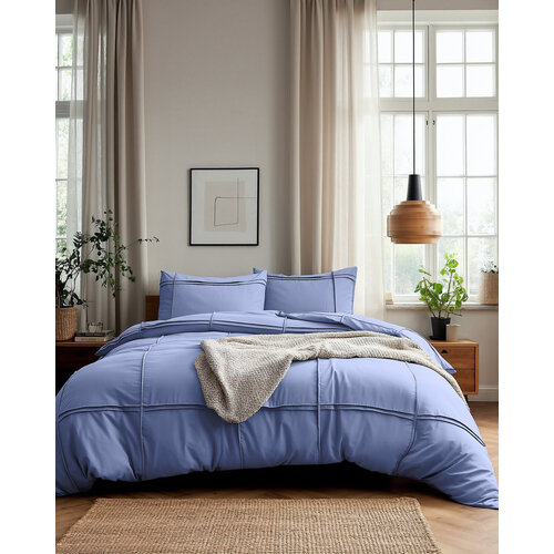 Sleeptime Dekbedovertrek Washed Tufted Blauw