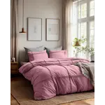 Sleeptime Dekbedovertrek Washed Tufted Oud Roze