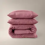 Sleeptime Dekbedovertrek Washed Tufted Oud Roze