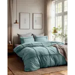 Sleeptime Dekbedovertrek Washed Tufted Groen
