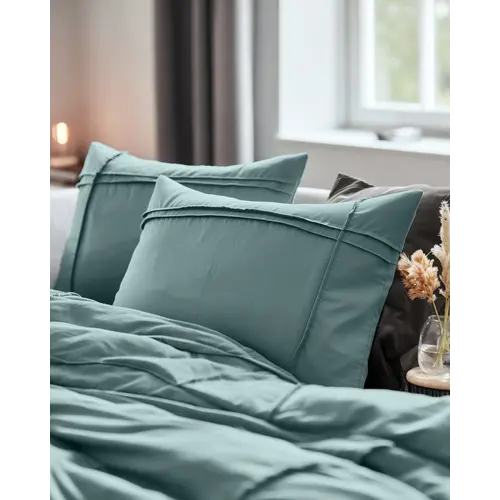 Sleeptime Dekbedovertrek Washed Tufted Groen