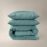Sleeptime Dekbedovertrek Washed Tufted Groen