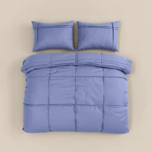 Sleeptime Dekbedovertrek Washed Tufted Blauw