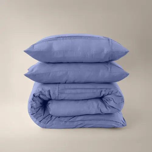 Sleeptime Dekbedovertrek Washed Tufted Blauw