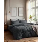 Sleeptime Dekbedovertrek Washed Tufted Antraciet