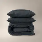 Sleeptime Dekbedovertrek Washed Tufted Antraciet