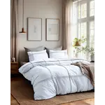 Sleeptime Dekbedovertrek Washed Tufted Wit