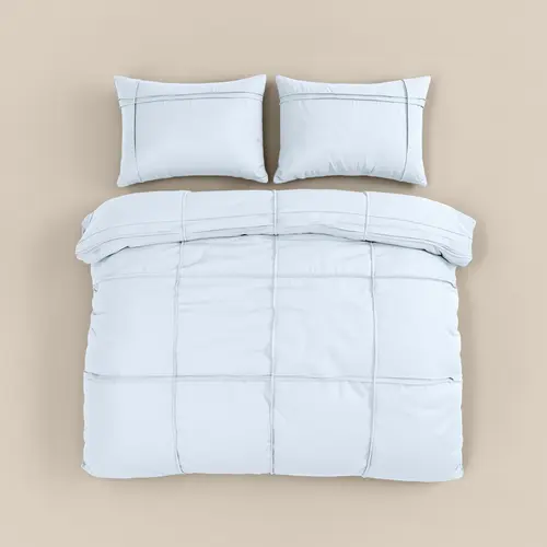 Sleeptime Dekbedovertrek Washed Tufted Wit