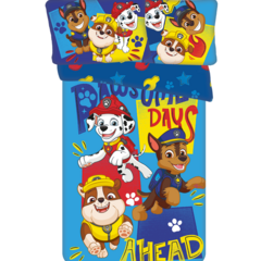 Paw Patrol BABY / Peuter dekbedovertrek Pawsome - 135 x 100 + 40 x 60 cm - Katoen