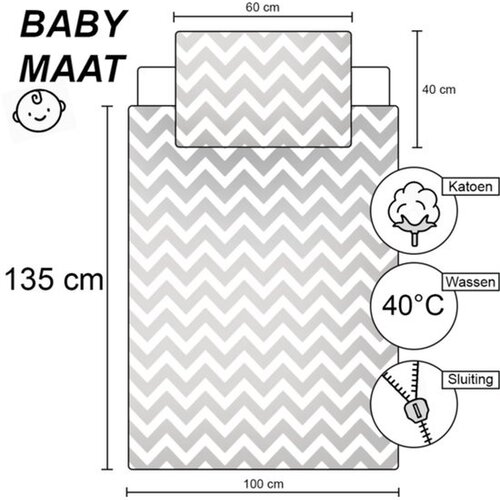 Bing Bunny BABY / Peuter dekbedovertrek, It's a Thing - 135 x 100 + 40 x 60 cm - Katoen