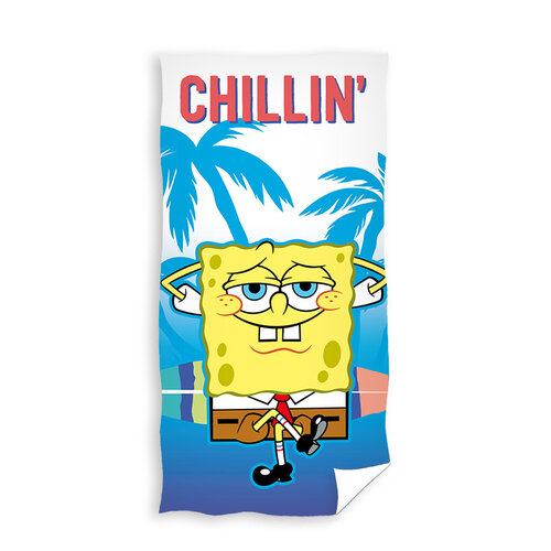 Spongebob Strandlaken, Chillin' - 70 x 140 cm - Katoen