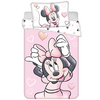 Disney Minnie Mouse BABY / Peuter dekbedovertrek Blush Pink - 135 x 100 + 40 x 60 cm - Katoen