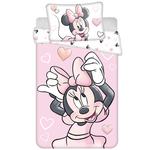 Disney Minnie Mouse BABY / Peuter dekbedovertrek Blush Pink - 135 x 100 + 40 x 60 cm - Katoen