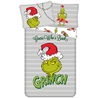De Grinch Dekbedovertrek Who's Back - 140 x 200 cm + 70 x 90 cm - Katoen