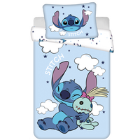 Disney Lilo & Stitch BABY / Peuter dekbedovertrek Clouds - 135 x 100 + 40 x 60 cm - Katoen