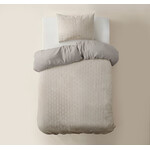 Sleeptime Dekbedovertrek Flanel Art Beige