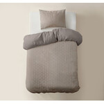 Sleeptime Dekbedovertrek Flanel Art Taupe