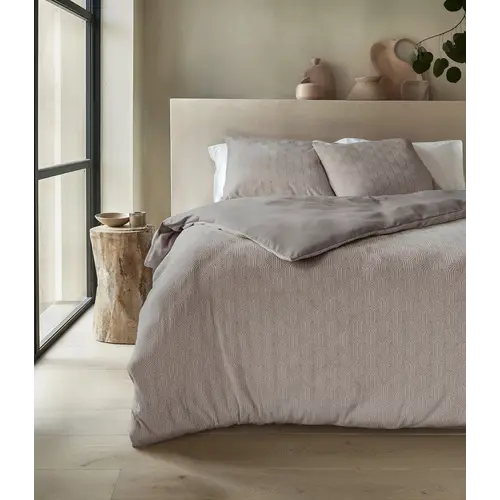 Sleeptime Dekbedovertrek Flanel Art Taupe