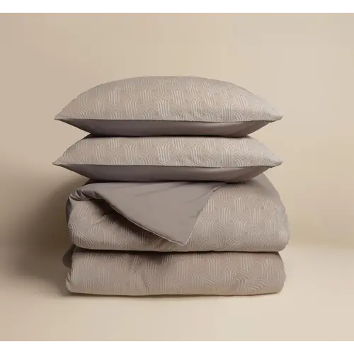 Sleeptime Dekbedovertrek Flanel Art Taupe