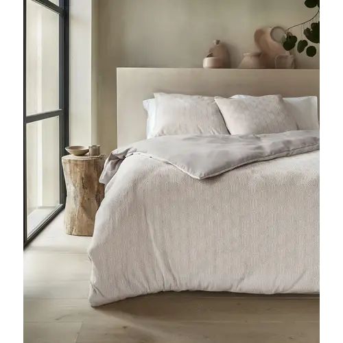 Sleeptime Dekbedovertrek Flanel Art Beige