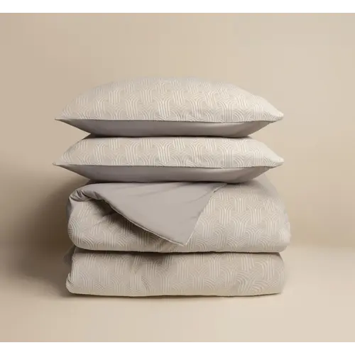 Sleeptime Dekbedovertrek Flanel Art Beige