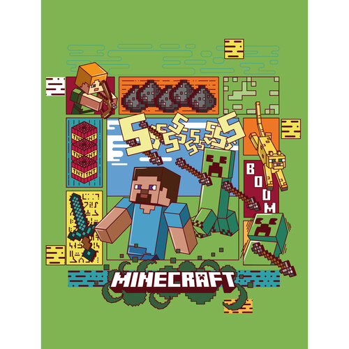 Minecraft Fleeceplaid Pixel - 130 x 170 cm - Polyester