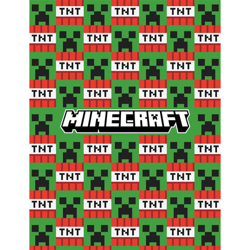 Minecraft Fleece Deken TNT - 130 x 170 cm - Polyester