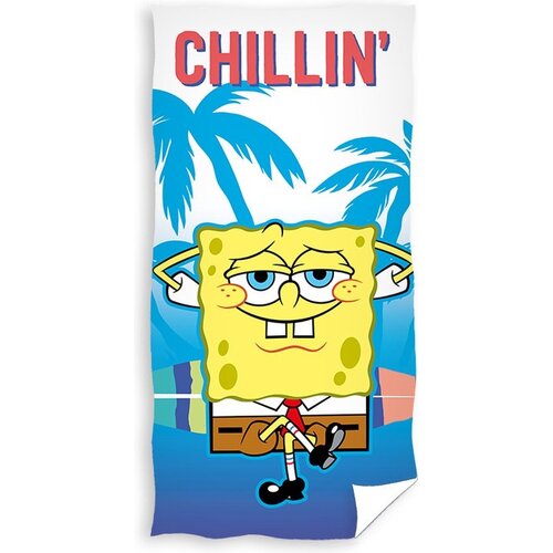 Spongebob Strandlaken, Chillin' - 70 x 140 cm - Katoen