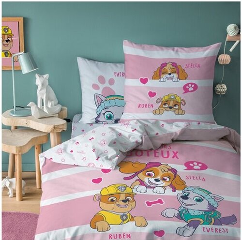 Paw Patrol Dekbedovertrek Sweet - 140 x 200 + 63 x 63 cm - Katoen