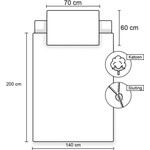 Sonic Dekbedovertrek Amy Rose - 140 x 200 + 60 x 70 cm - Katoen