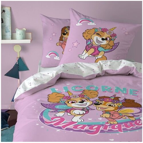 Paw Patrol Dekbedovertrek Magique - 140 x 200 + 63 x 63 cm - Katoen