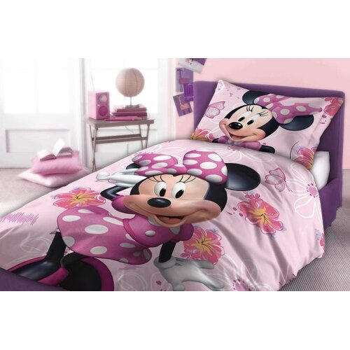 Disney Minnie Mouse Dekbedovertrek Pretty - 140 x 200 cm / 70 x 90 cm - Katoen