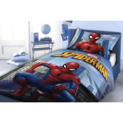 Spiderman Dekbedovertrek City Hero - 140 x 200 cm / 70 x 90 cm - Katoen