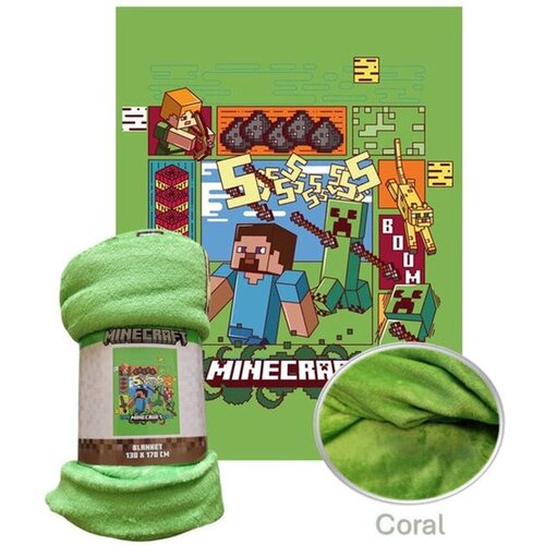 Minecraft Fleeceplaid Pixel - 130 x 170 cm - Polyester