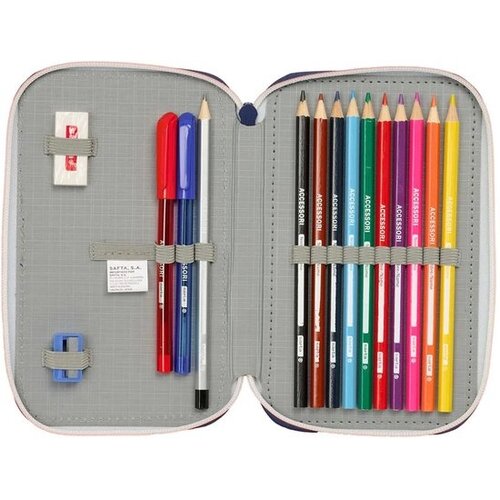 FC Barcelona Gevuld etui - 29 stuks - 19.5 x 12.5 x 4 cm - Polyester