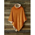 De Witte Lietaer Teddy Fleece Poncho Ganges - Copper -  86 x 86 cm - Polyester