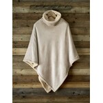 De Witte Lietaer Teddy Fleece Poncho Ganges - Safari -  86 x 86 cm - Polyester
