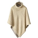 De Witte Lietaer Teddy Fleece Poncho Ganges - Safari -  86 x 86 cm - Polyester