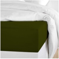 De Witte Lietaer Hoeslaken Olivia Kahki - Katoen Satijn