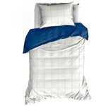 De Witte Lietaer Dekbedovertrek Juul Blue Indigo - Katoen Flanel