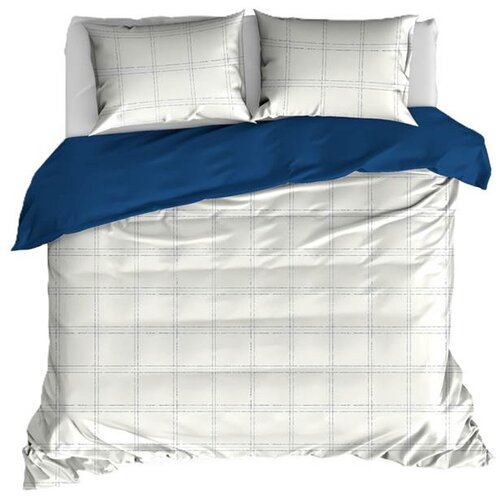 De Witte Lietaer Dekbedovertrek Juul Blue Indigo - Katoen Flanel