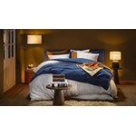 De Witte Lietaer Dekbedovertrek Juul Blue Indigo - Katoen Flanel