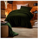 De Witte Lietaer Dekbedovertrek Laura Khaki - Katoen Flanel