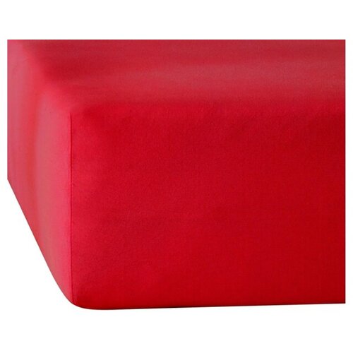 De Witte Lietaer Hoeslaken Elena Deep Red -  Katoen Jersey