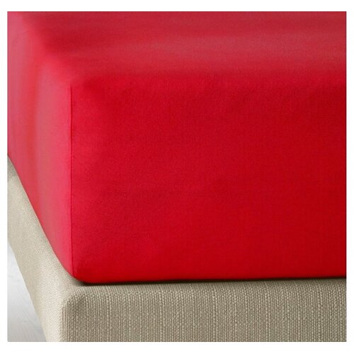 De Witte Lietaer Hoeslaken Elena Deep Red -  Katoen Jersey