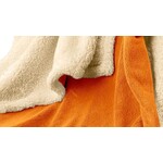 De Witte Lietaer Teddy Fleece Plaid Laya - Copper - Polyester