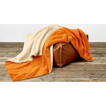 De Witte Lietaer Teddy Fleece Plaid Laya - Copper - Polyester