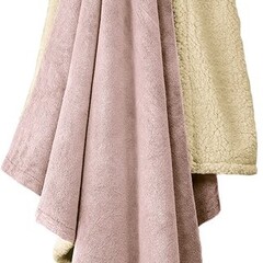 De Witte Lietaer Teddy Fleece Plaid Laya - Vieux Rose - Polyester