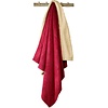 De Witte Lietaer Teddy Fleece Plaid Laya - Wine Red - Polyester