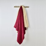 De Witte Lietaer Teddy Fleece Plaid Laya - Wine Red - Polyester